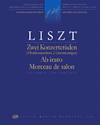 Two Concert Etudes: Ab irato and Morceau de salon piano sheet music cover